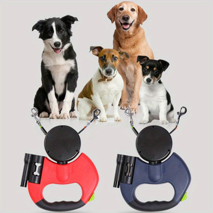 Dual-Head Automatic Retractable Pet Leash