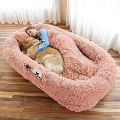 Cozy Faux Fur Pet Lounger