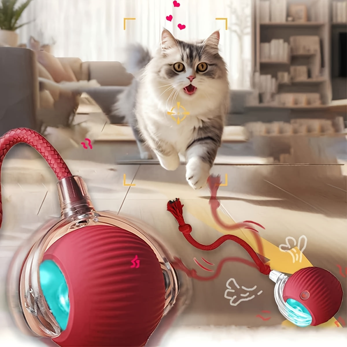 Rechargeable Interactive Cat Ball Toy