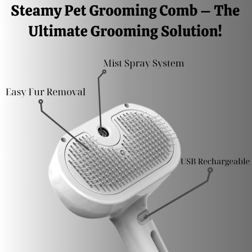 Steamy Pet Grooming Comb