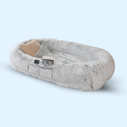 Cozy Faux Fur Pet Lounger