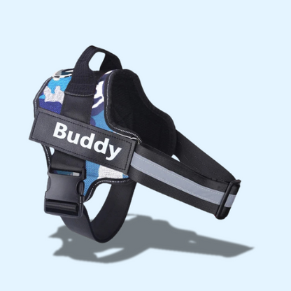 Personalized No-Pull Reflective Dog Harness