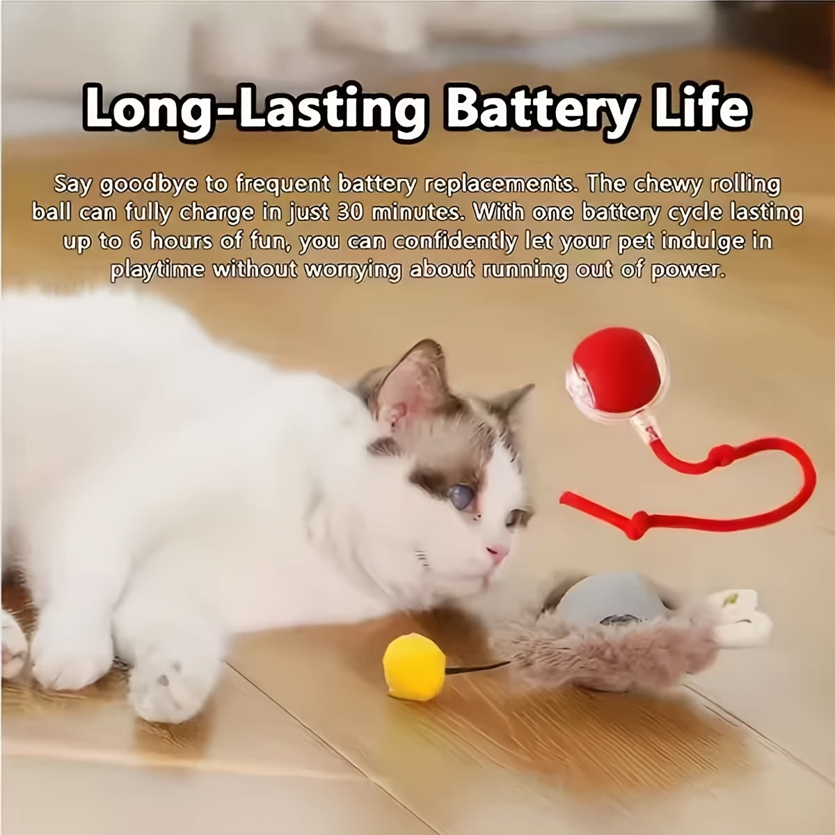 Rechargeable Interactive Cat Ball Toy