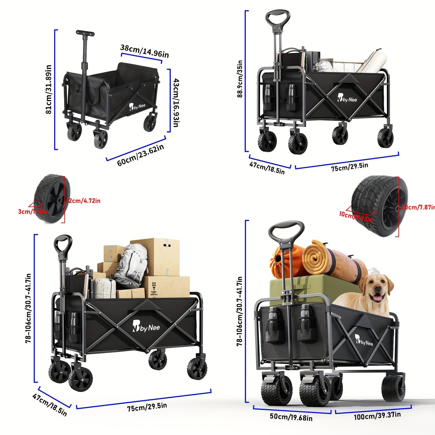 Folding Collapsible Utility Trailer